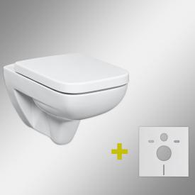 Geberit Renova Plan & Tellkamp Premium 2000 WC-SET mit Zubehör: WC ohne Spülrand, mit KeraTect, WC-Sitz mit Absenkautomatik