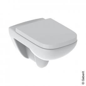Geberit Renova Plan Wand-Tiefspül-WC mit WC-Sitz ohne Spülrand, WC-Sitz mit Absenkautomatik & abnehmbar