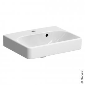 Geberit Smyle Square Handwaschbecken mit asymmetrischen Überlauf weiß