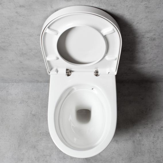 Geberit iCon & Tellkamp Premium 1000 Wand-WC-SET: WC ohne Spülrand, mit KeraTect, WC-Sitz mit Absenkautomatik