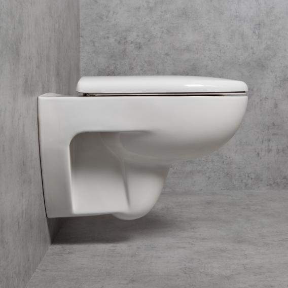 Geberit Renova & Tellkamp Premium 3000 Wand-WC-SET: WC ohne Spülrand, mit KeraTect, WC-Sitz mit Absenkautomatik