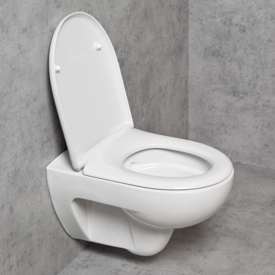 Geberit Renova & Tellkamp Premium 3000 Wand-WC-SET: WC ohne Spülrand, mit KeraTect, WC-Sitz mit Absenkautomatik