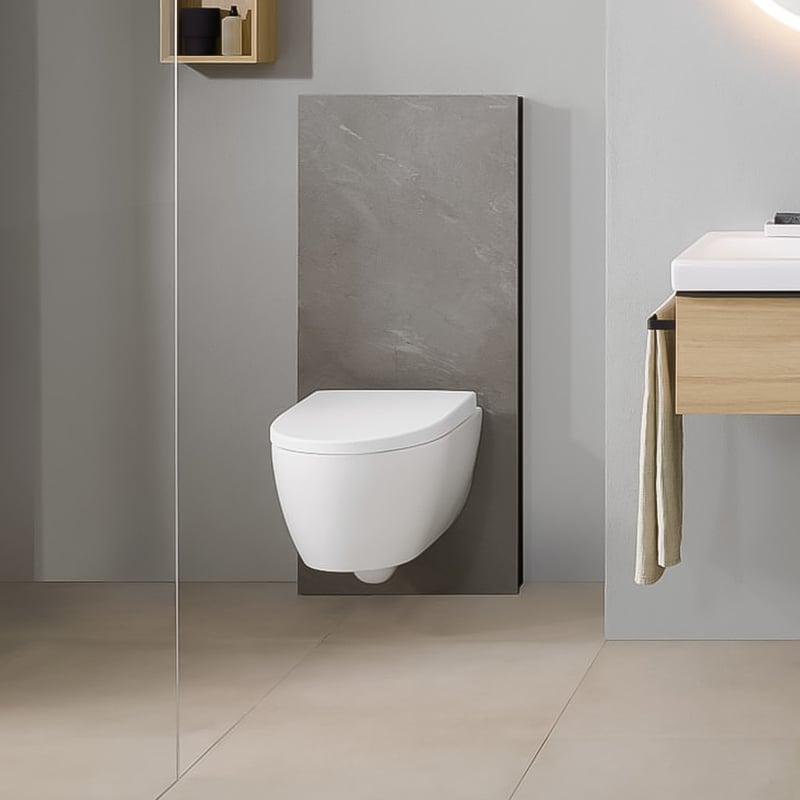 Geberit iCon Wand-WC mit TurboFlush mit WC-Sitz, weiß matt - 503046JT1 ...