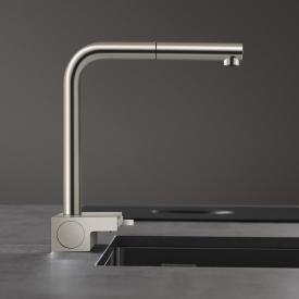 Hansgrohe Aquno Select M81 Einhebel-Küchenarmatur, mit ausziehbarem Auslauf edelstahl gebürstet