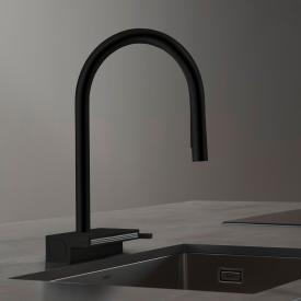 Hansgrohe Aquno Select M81 Einhebel-Küchenarmatur, mit ausziehbarem Auslauf schwarz matt