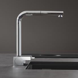Hansgrohe Aquno Select M81 Einhebel-Küchenarmatur, mit ausziehbarem Auslauf und sBox chrom
