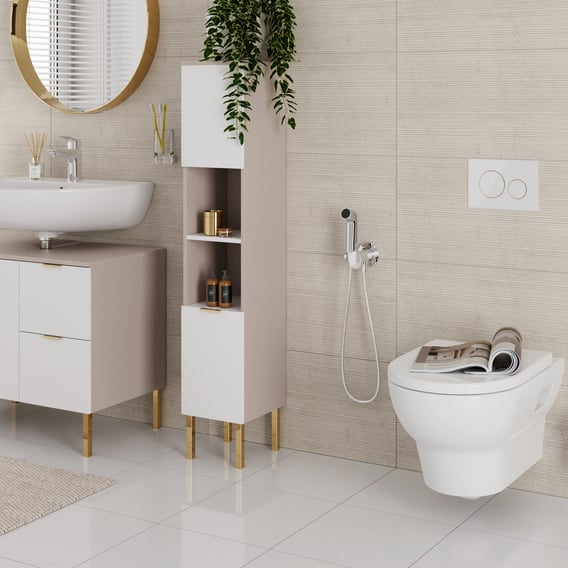 hansgrohe Bidette Bidetarmatur mit EcoSmart, bronze gebürstet ...