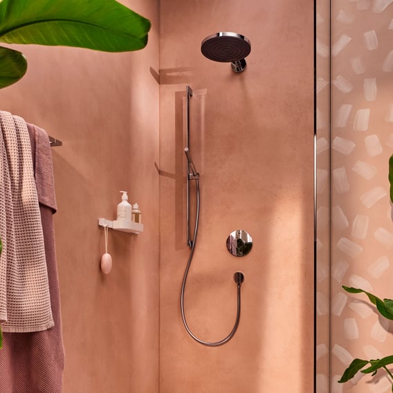hansgrohe Pulsify S Brausegarnitur mit Stange, 1 Strahlart mit ...