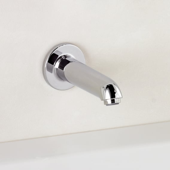 Hansgrohe Wannenauslauf Locarno Chrom 04814000 – Für Badewanne, Art Deco Design, Aus Messing