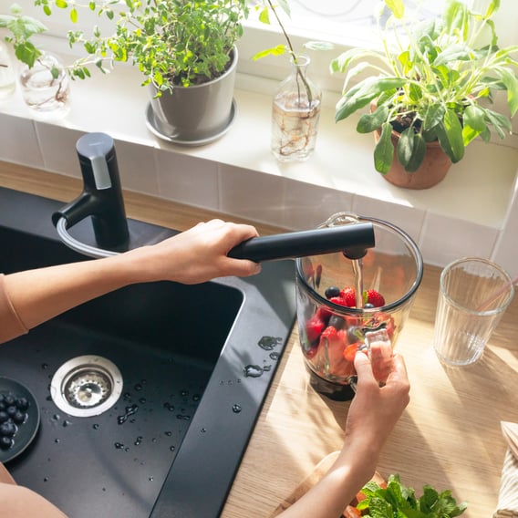 Hansgrohe Zesis M33 Küchenarmatur – Ausziehbare Metallbrause, 2 Strahlarten, 160 Mm Auslaufhöhe, Edelstahl