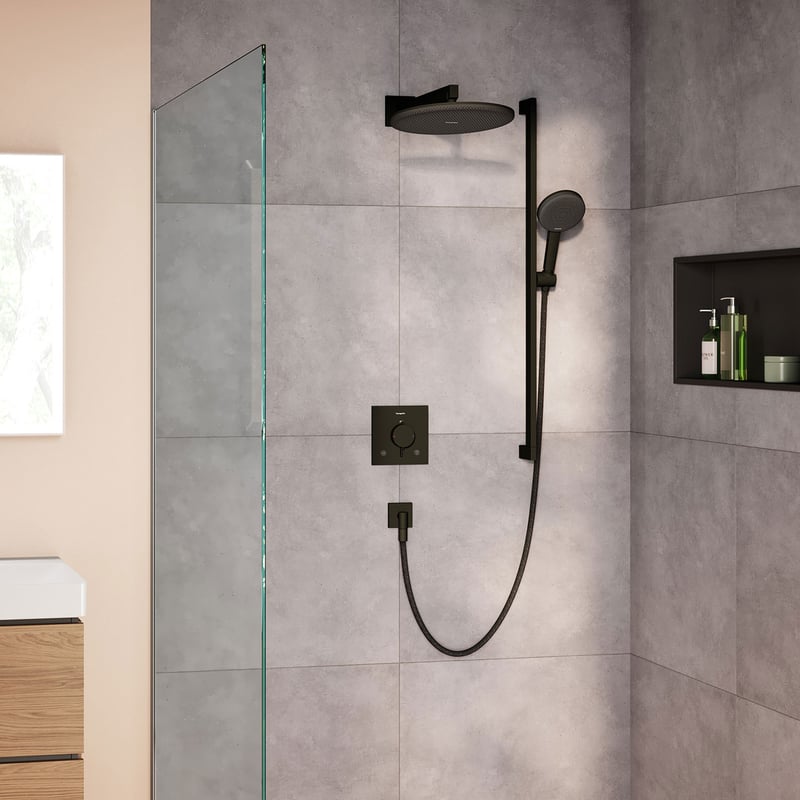 Erstaunlich Hansgrohe Duschsystem Schwarz Fotos