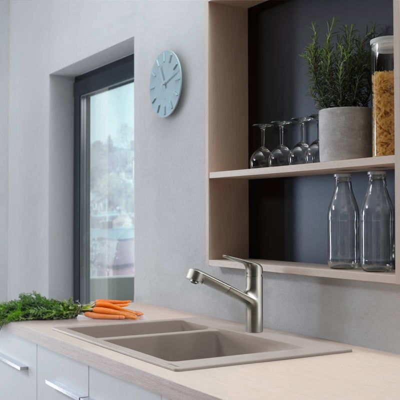 Hansgrohe Edelstahlspüle 660 Mm – Einbau Für 80 Cm Unterschrank