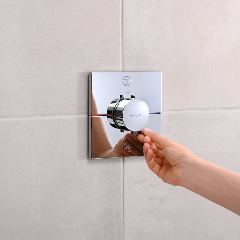 hansgrohe ShowerSelect Comfort E Thermostat, für Wanne & Dusche chrom ...