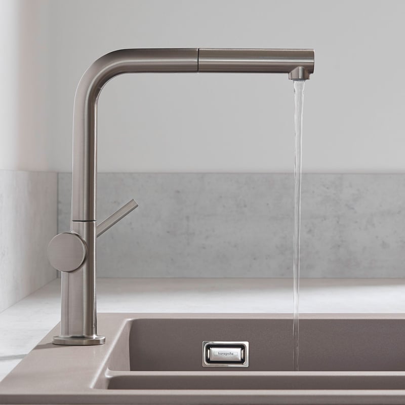 Hansgrohe Metris Einhebel-Küchenarmatur – Mit Ausziehbrause, Comfort-Höhe 220 Mm