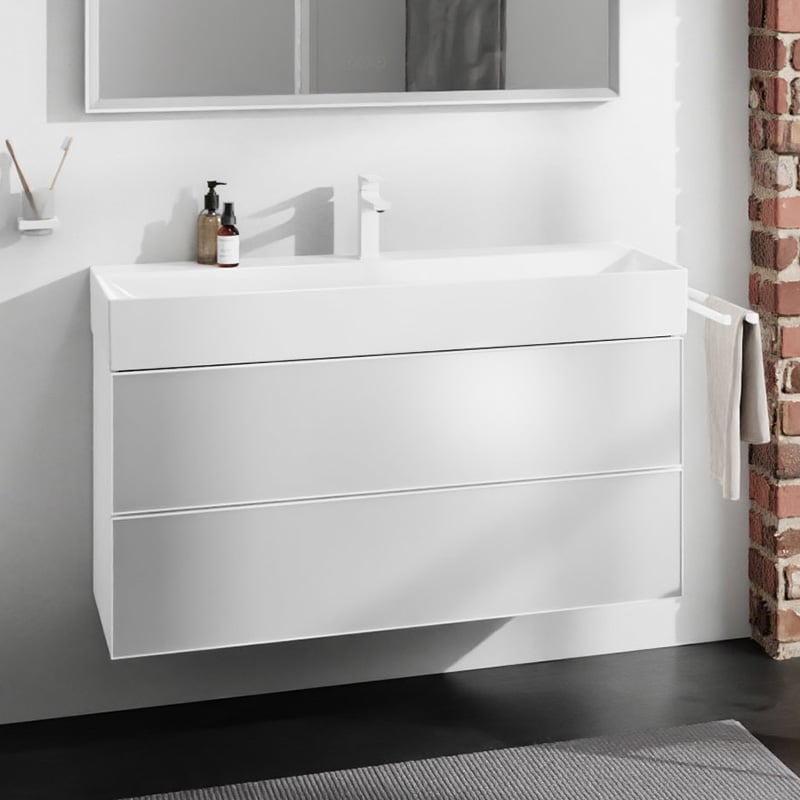 hansgrohe Xevolos E Waschtischunterschrank, 2 Auszüge weiß 