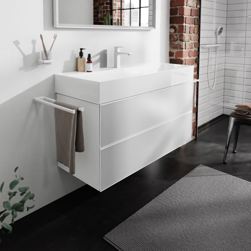 hansgrohe Xevolos E Waschtischunterschrank, 2 Auszüge weiß 