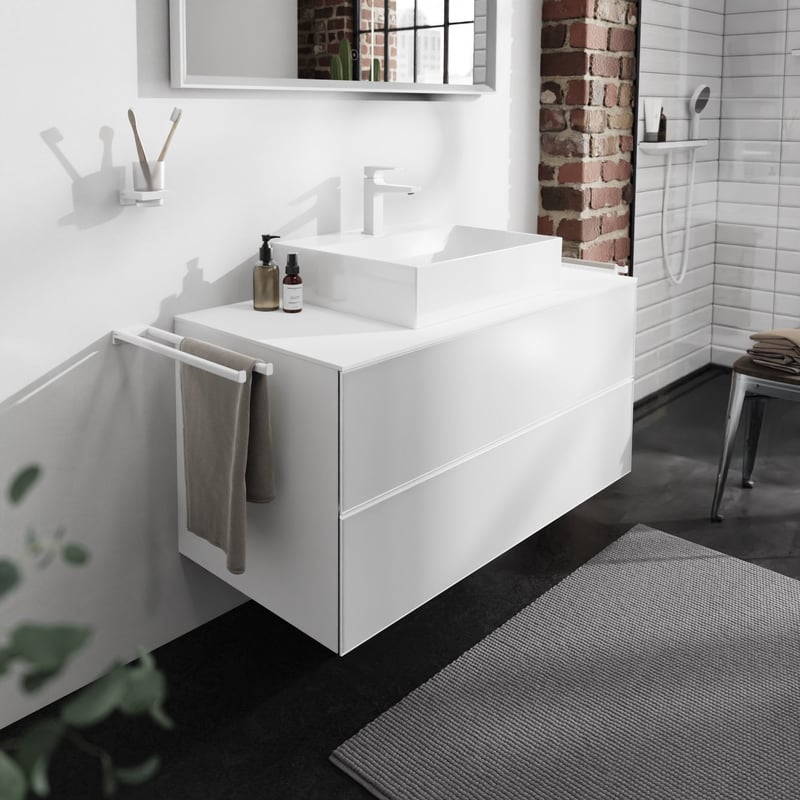 hansgrohe Xevolos E Waschtischunterschrank, 2 Auszüge weiß