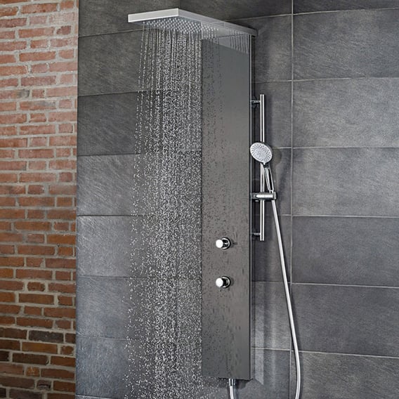 Duschthermostat In Gold – Mit Regendusche & Handbrause | Thermostatarmatur Gegen Kalk