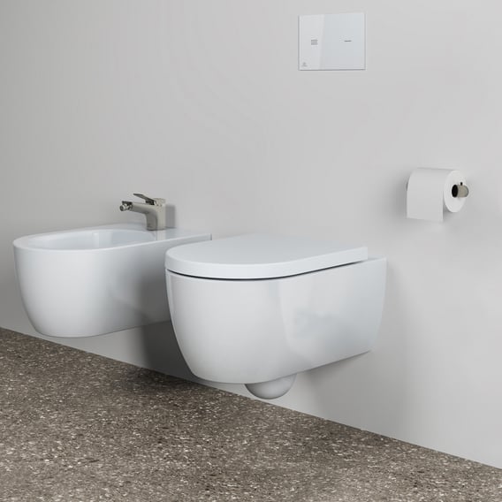 KEUCO WC-Set, Toiletpapierhouder van metaal, hoogglans