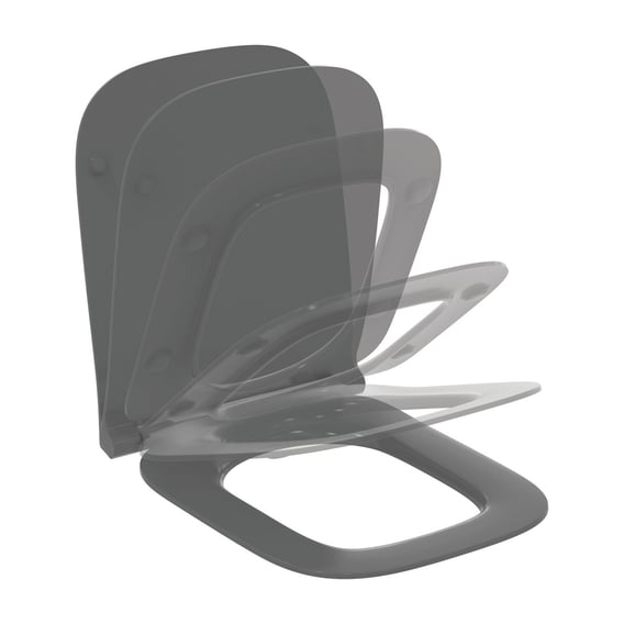 WC-Sitz Ideal Standard ALA – Weiß, EURO Scharnier, Verchromt