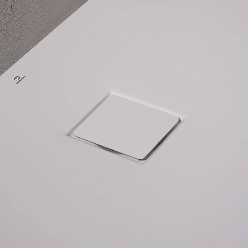 Ideal Standard Ultra Flat S I.life Duschwanne 80x80 Cm - Quadratisch, Rutschfest, Betongrau