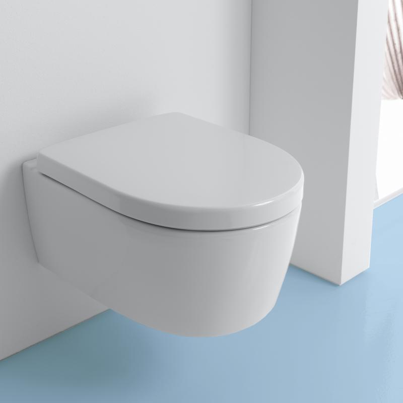 204000000 - weiß Spülrand, mit Wand-Tiefspül-WC Geberit iCon