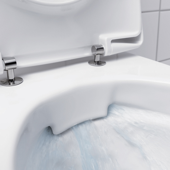 Wand WC Keramag Keratect iCon Hygiene spülrandlos Softclose Anschluß Set 