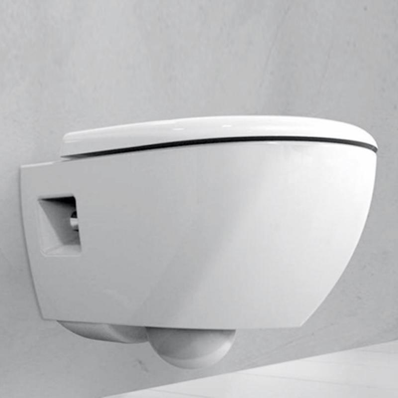 Geberit Renova Wand-Tiefspül-WC, Premium, weiß, mit - 203070600 KeraTect spülrandlos