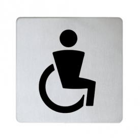 Keuco Plan Türschild Symbol Behinderte silber eloxiert