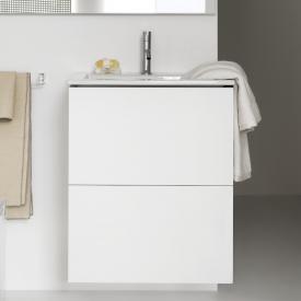 Kartell by LAUFEN Waschtisch mit Waschtischunterschrank mit 2 Auszügen weiß matt