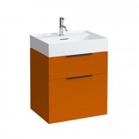 Kartell by LAUFEN Waschtischunterschrank mit 2 Auszügen Front orange glanz / Korpus orange glanz