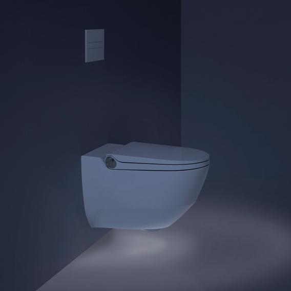 LAUFEN Cleanet Riva Dusch-WC Komplettanlage, mit WC-Sitz weiß matt