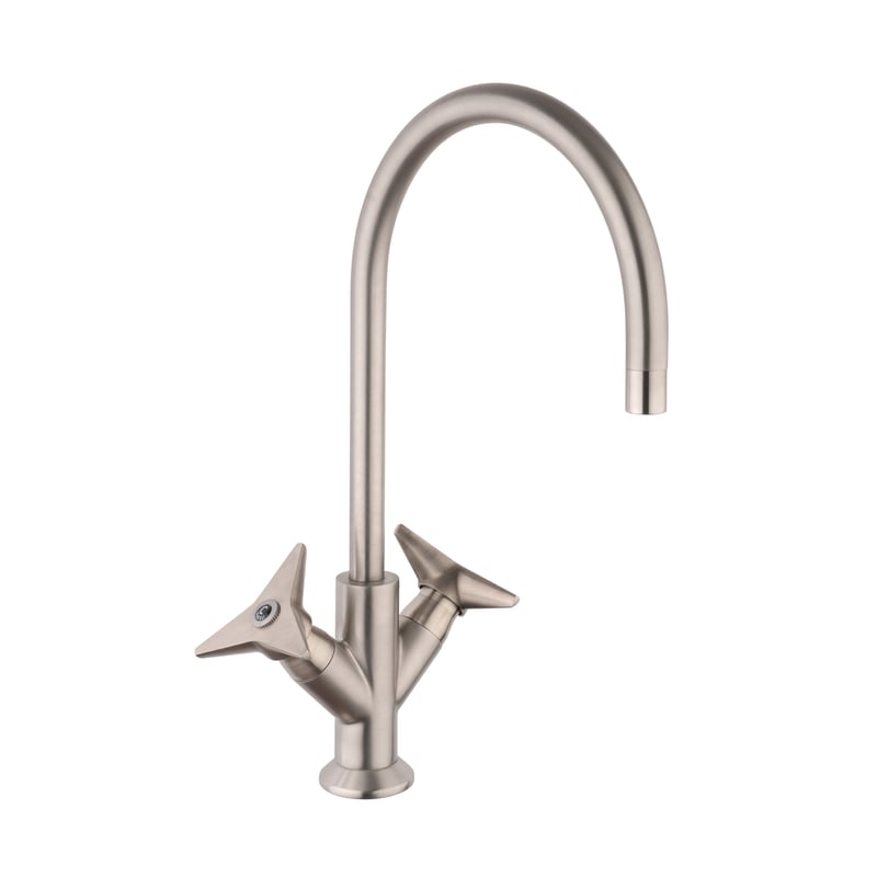 Moen Weymouth Zweigriff-Wasserhahn – Hoher Bogen, Chrom-Finish, Für Waschbecken, TS22103Bn