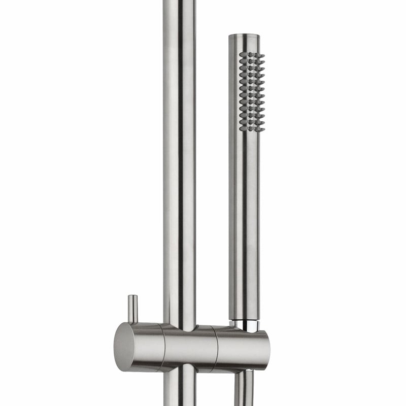 Duschsäule Mit Thermostat & Handbrause – Höhenverstellbar, Edelstahl, Verchromt