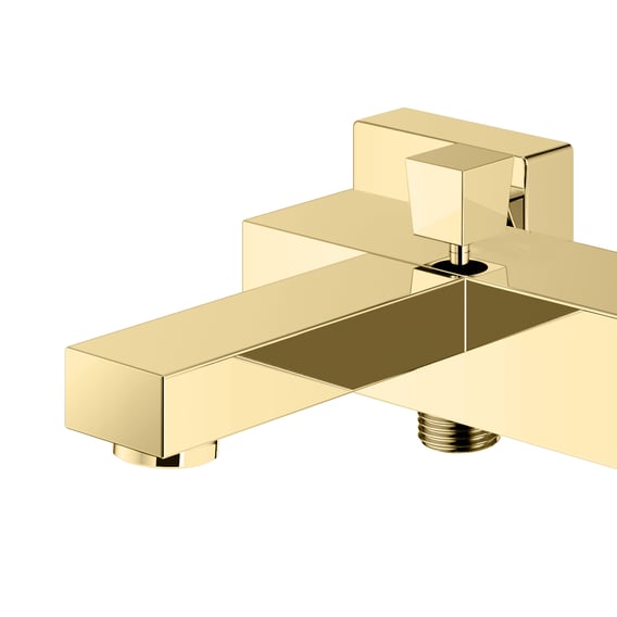 Delta Faucet Duschverkleidung-Set Mit Regenduschkopf - Quadratisch, Gold/Champagnerbronze, Inkl. Monitor-Ventil