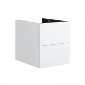 neoro n50 Waschtischunterschrank für Konsole mit 2 Auszügen Front weiß matt / Korpus weiß matt