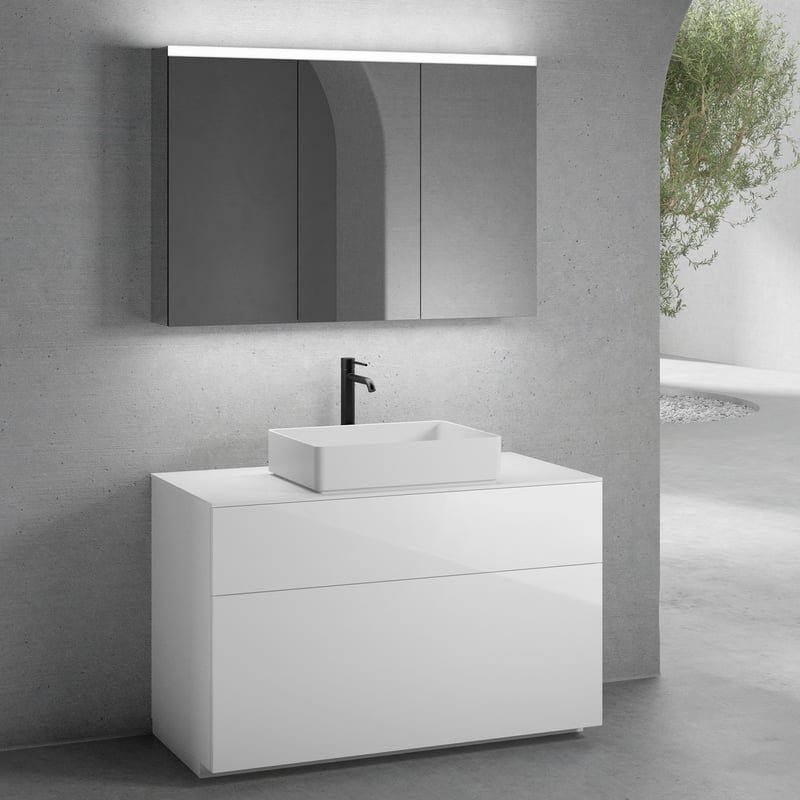 Luxus Waschtisch 120 Cm Mit Unterschrank Und Spiegelschrank Bilder