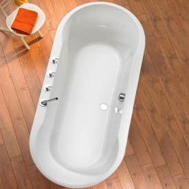 Ottofond Montego Oval-Badewanne, Einbau weiß mit Fußgestell