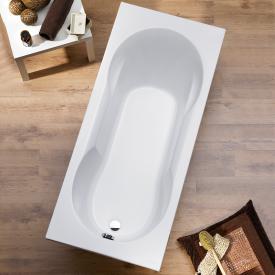 Ottofond Viva Rechteck-Badewanne mit Duschzone, Einbau mit Fußgestell