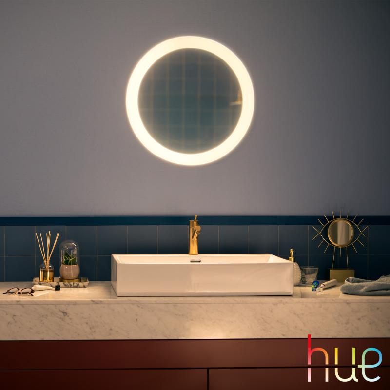 Spiegel mit Adore LED-Beleuchtung - PHILIPS Hue und 8719514340992 Dimmer