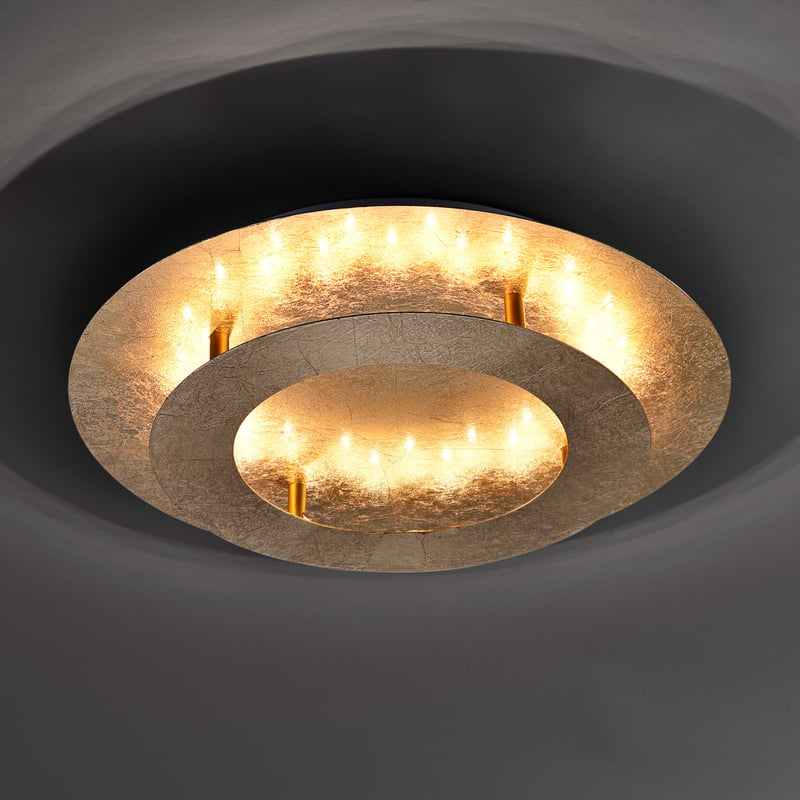Paul Neuhaus LED-Deckenleuchte, Nickel-matt, Sternenhimmel