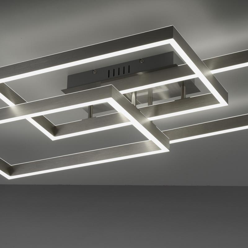 Paul Neuhaus Paan LED mit 6232-55 eckig CCT und - Deckenleuchte Dimmer