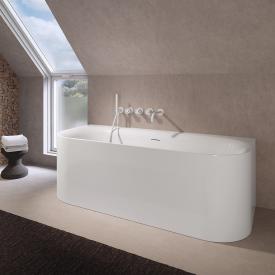 Riho Devotion back2wall Vorwand-Badewanne mit Verkleidung weiß, ohne Füllfunktion