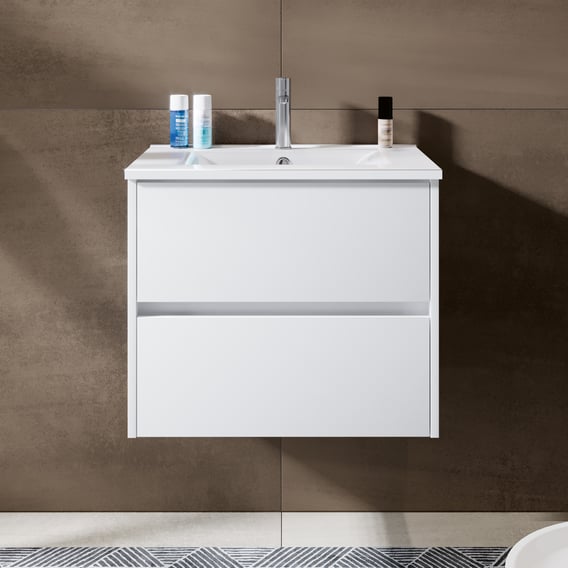 Waschtisch Mit Unterschrank Weiss Hochglanz