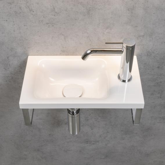 rivea Picabo Handwaschbecken mit Handtuchhaltern B: 40 H: 10 T: 22 cm, mit pflegeleichter Oberfläche weiß