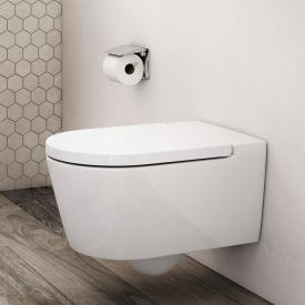 Roca Inspira Wand-Tiefspül-WC round mit WC-Sitz weiß, mit MaxiClean