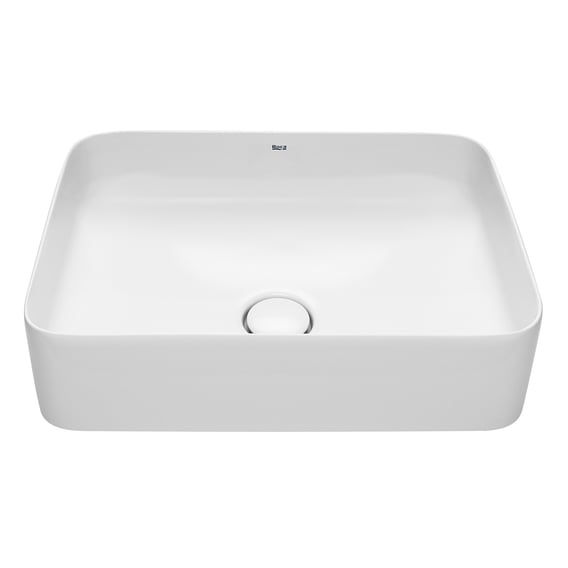 Roca INSPIRA Unterbauwaschbecken – Weiß, 605x390x138 Mm, Porzellan, Ohne Löcher, Mit Ablauf