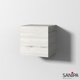 Sanipa Cubes Regalmodul mit Tür Front linde hell/Korpus linde hell