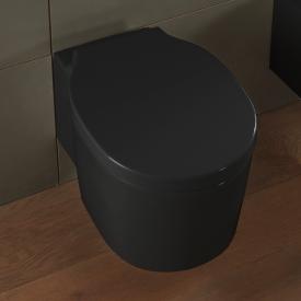 Scarabeo Bucket Wand-Tiefspül-WC ohne Spülrand, schwarz