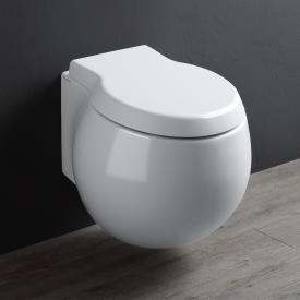Scarabeo Planet Wand-Tiefspül-WC mit WC-Sitz, ohne Spülrand weiß, mit BIO System Beschichtung